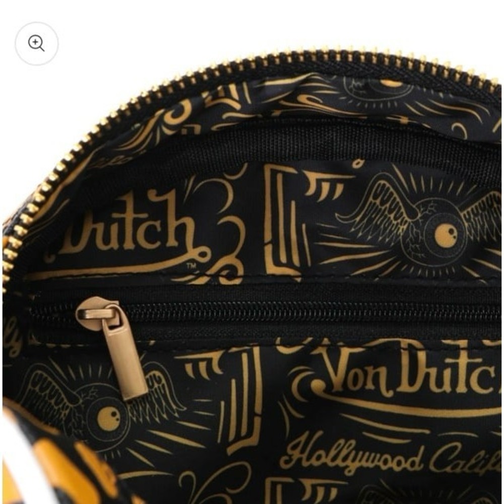 NEW Make a bold statement with the Von Dutch Orange Cheetah Bowling Bag – Small - Picture 3 of 10